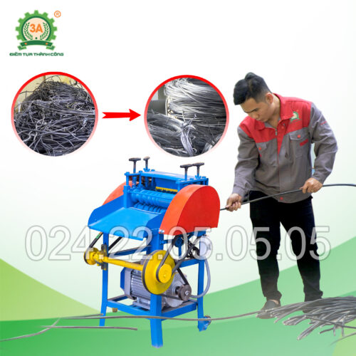 Máy bóc vỏ dây điện phế liệu 3A2,2Kw